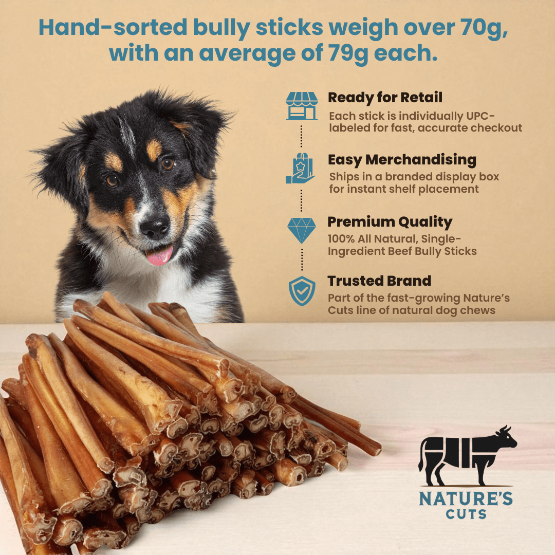 12" Jumbo Bully Sticks Display Box - The pet loft