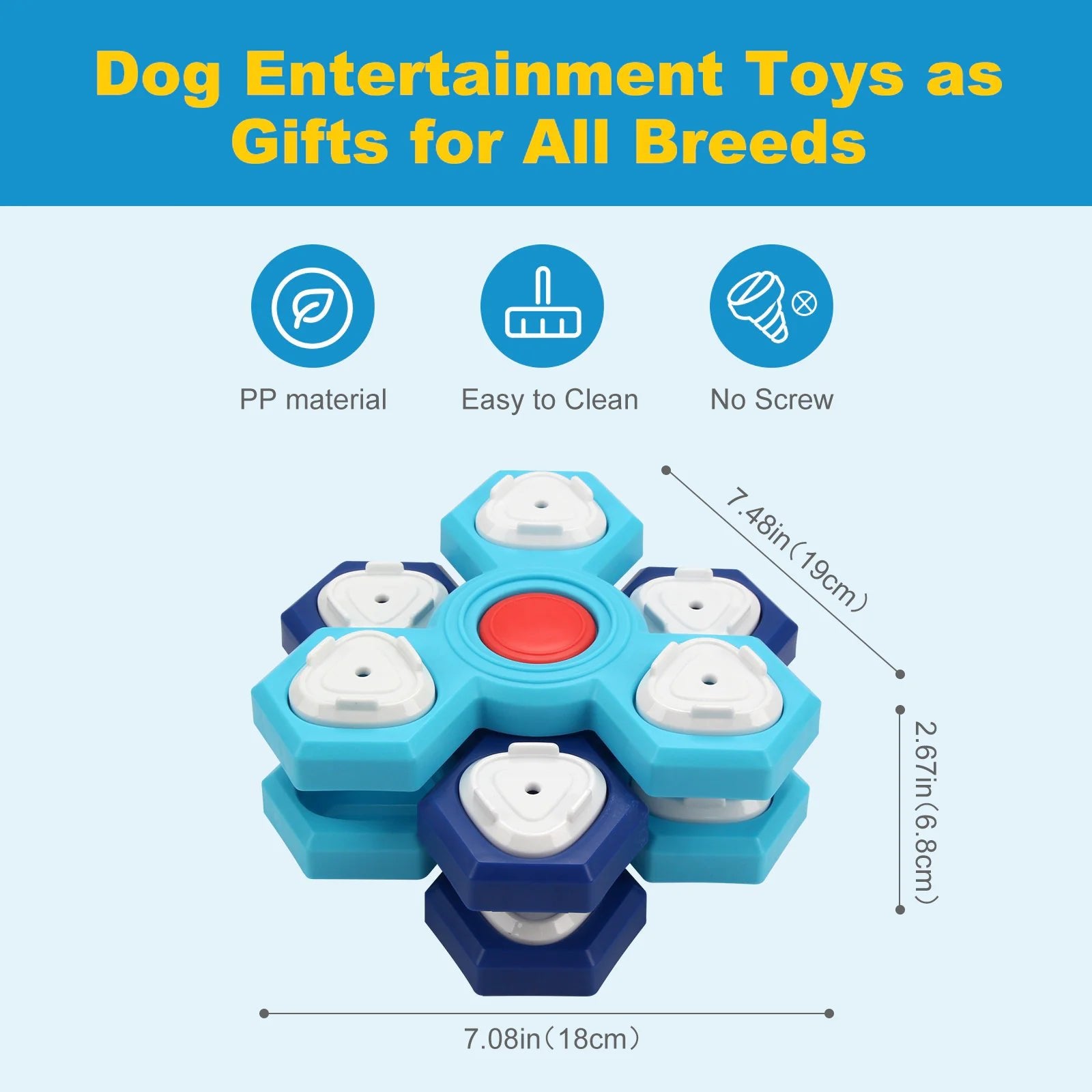 Interactive Dog Treat Puzzle Toy - The pet loft