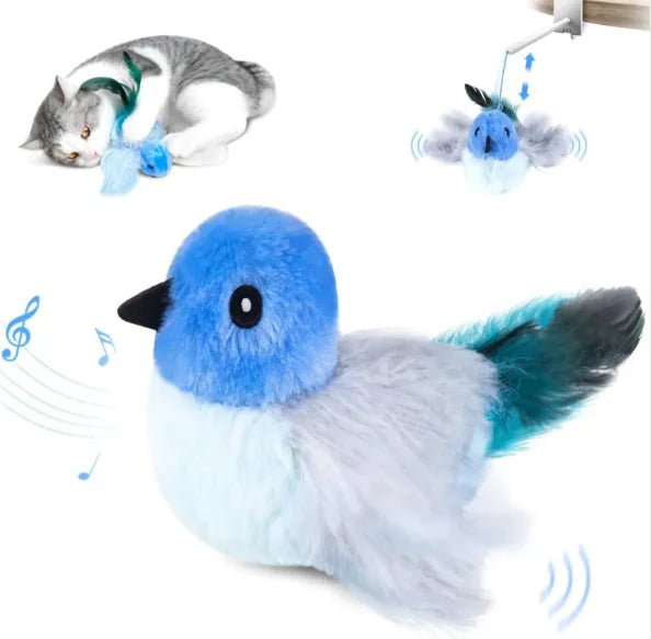 USB Rechargeable Interactive Flapping Bird Cat Toy - The pet loft