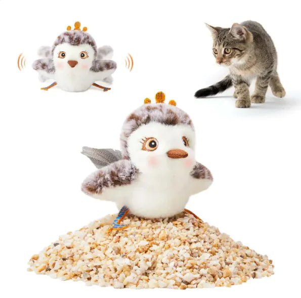 USB Rechargeable Interactive Flapping Bird Cat Toy - The pet loft
