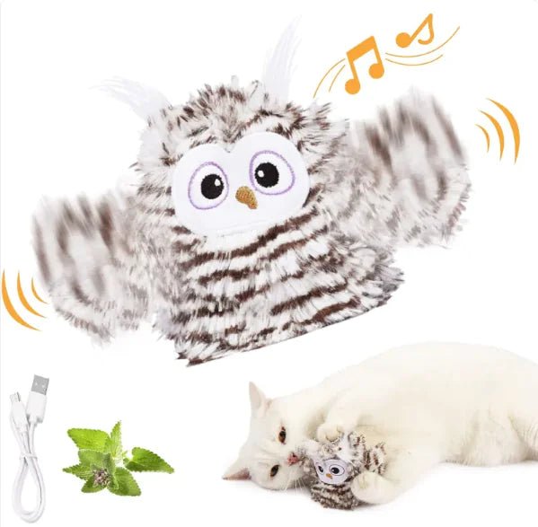USB Rechargeable Interactive Flapping Bird Cat Toy - The pet loft
